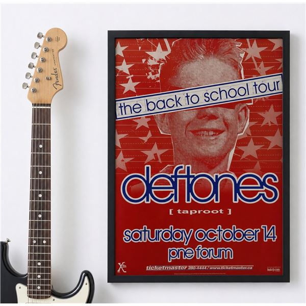 Vintage Deftones Concert Poster Back To School Tour Taproot Saturday Oct 14 PNE Forum