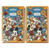 Image 1 : 2-Pcs 2024 Kyubi Disney Mickey and Friends Metal Collectible Card Sealed Blind Box
