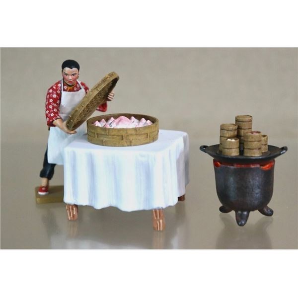 King & Country "The Chinese Bun Maker" RV: $180 - Street of Old Hong Kong HK242M