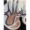 Image 3 : Paul Johnny, Unframed Canvas Artwork with Raven Figure