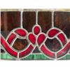 Image 4 : Vintage Stained Glass Window Panel, H46" x W22.5"