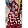 Image 2 : Modern Abstract Red Openwork Sculpture, H45" x W12"