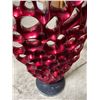 Image 3 : Modern Abstract Red Openwork Sculpture, H45" x W12"