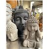 Image 4 : 9-Pcs Buddha Head Planters & Statues - Various Sizes