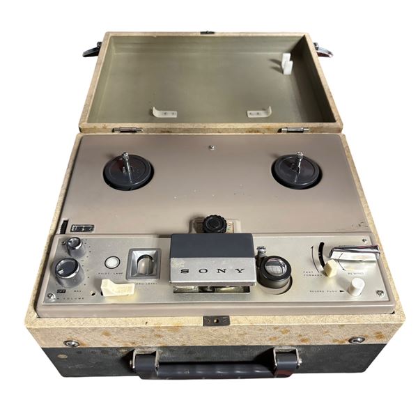 Vintage Sony Portable Reel-to-Reel Tape Recorder