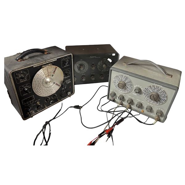 Precision Apparatus E-400 Sweep Generator, Marker/RF Sweep Generator & Heathkit T.V. Alignment Gener