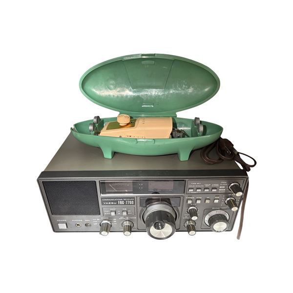 Yaesu FRG-7700 Communications Receiver & Singer Sewing Machine Attachment