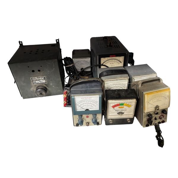 RCA Senior VoltOhmyst, DuBois Chemicals Econometer, Heathkit Voltmeter & Assorted Vintage Meters