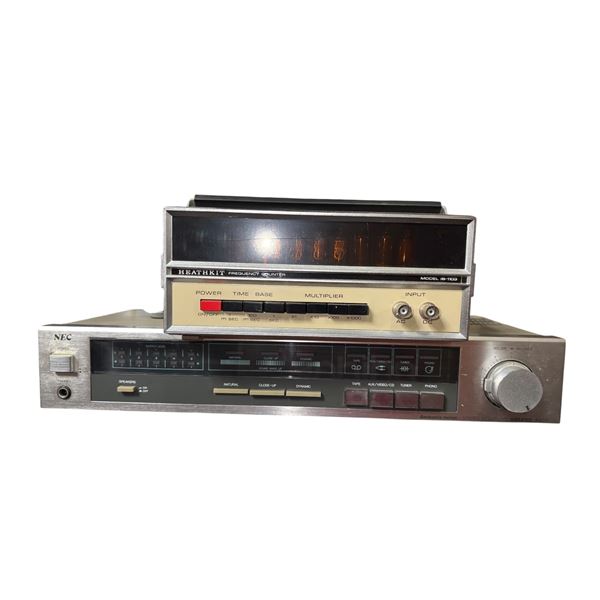 Heathkit IB-1103 Frequency Counter & NEC A330E Authentic Series Stereo Integrated Amplifier