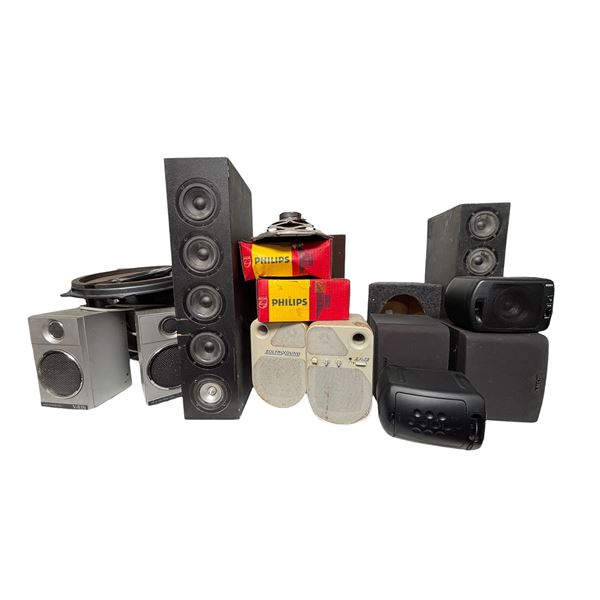 Assorted Speaker Lot - Energy, Sony, Philips, Zoltrixound (As-Is)