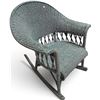 Image 1 : Green Wicker Rocking Chair, W27"