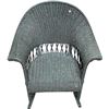 Image 2 : Green Wicker Rocking Chair, W27"