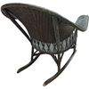Image 3 : Green Wicker Rocking Chair, W27"