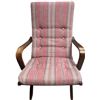 Image 2 : Pair of Vintage Wood-Framed Lounge Chairs, W23"