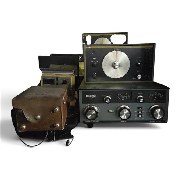 Large Group of Vintage Ham Radio & Home Audio Equipment - Heathkit Antenna Tuner SA-2060, B&K Sine/S