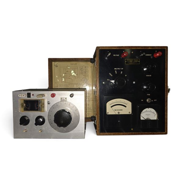 Vintage Test Equipment: Microhm Meter Model 151S & VU Meter Panel