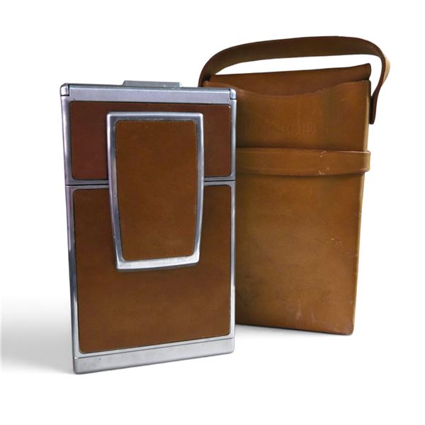 Vintage Brown Camera Carrying Case with Shoulder Strap