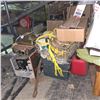 Image 3 : Vintage Radio Chassis & Miscellaneous Garage Lot: Rope, Parts, Storage Box & Assorted Hardware