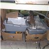 Image 4 : Group of Kenwood Car Amplifier, Wood-Cabinet Speakers, Metal/Aluminum Tool Parts, Etc.