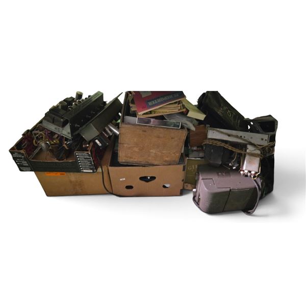 Vintage Radio Chassis, Electronic Component Parts & Photofact/Servicing Manuals Lot