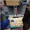 Image 4 : Large Group of PA/Speaker Horns, Woofer Cones, Blue Capacitors & Boxed NOS Vacuum Tubes (Admiral, Sy