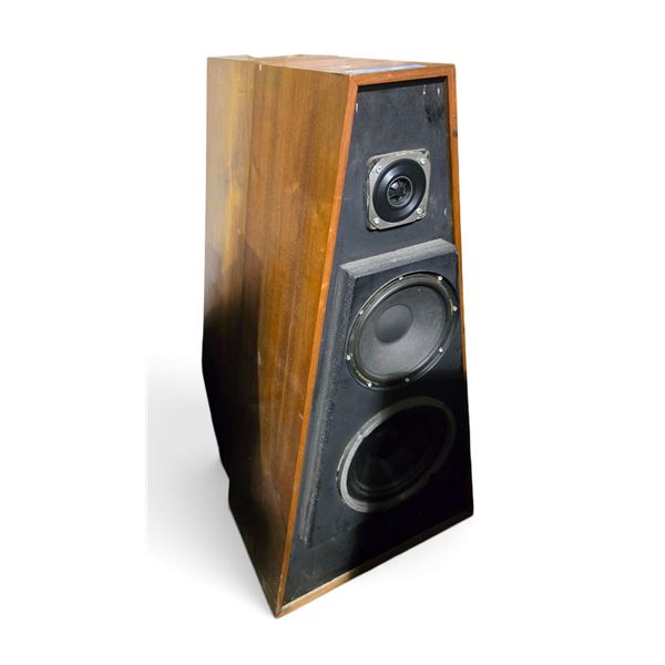 Pair of Vintage Wood-Cabinet Tower Speakers, Dual-Woofer Design