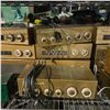 Image 3 : Entire Shelf of - Fisher Gold Component Stack, Heathkit FM Tuner, Record Player & Philips Speakers
