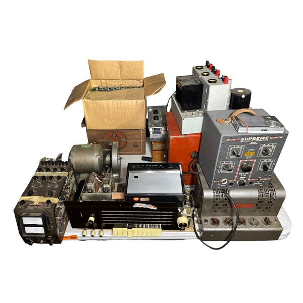 Vintage Radio & Test Equipment Estate Lot - Fisher Multi-Band Radio, Supreme Instruments Signal Gene