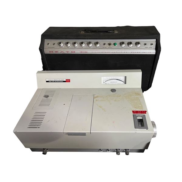 Heath TA-16 Solid State Guitar Amplifier & Hitachi Perkin-Elmer Coleman 124 Double Beam Spectrophoto