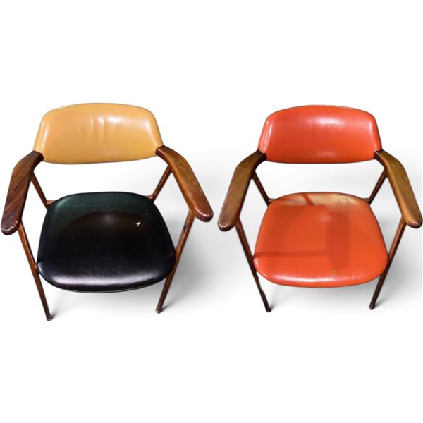 Group of 4 - Mid-Century Modern Armchairs - Colors may vary
