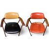 Image 1 : Group of 4 - Mid-Century Modern Armchairs - Colors may vary