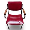 Image 2 : Group of 6 - Mid-Century Modern Armchairs - Red or Black (Colours Selected Randomly)