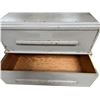 Image 2 : Vintage Grey Painted Wooden Storage Chest, H43" x W40" x D23" - Sold as-is, current condition