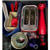 Image 3 : Group of Mixed Small Kitchen Appliances, Lighting Accessories, and Home Decor