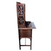 Image 3 : Vintage Wood Writing Desk with Open Display Shelves and Drawers, H54" x W24" x D15"