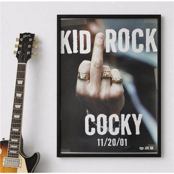 Kid Rock "Cocky" Framed Album Poster, 11/20/01