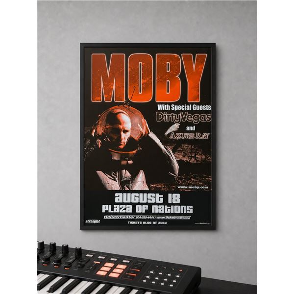 Vintage Moby Concert Poster, Plaza of Nations, Vancouver
