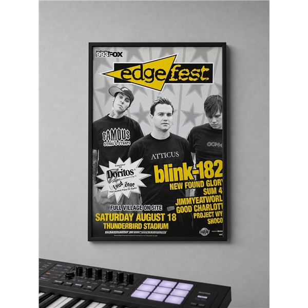 Edgefest Blink -182 Sum 41 Concert Poster 18 Aug 2001 Vancouver BC Canada