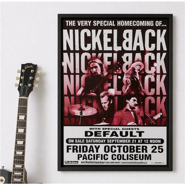 Nickelback / Default "The Very Special Homecoming Of..." Concert Poster, October 25 2002, Pacific Co