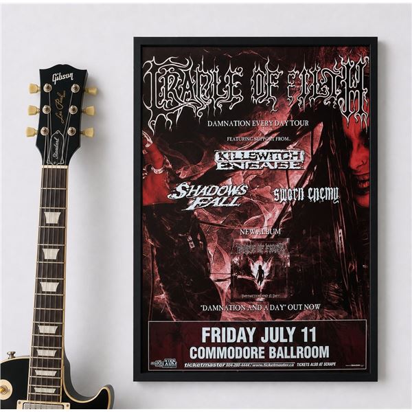 2003 Cradle of Filth "Damnation Every Day Tour" Concert Poster