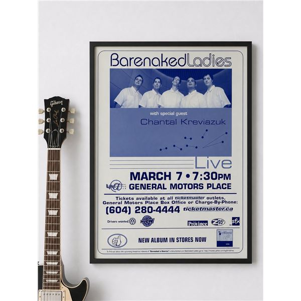 2001 Barenaked Ladies & Chantal Kreviazuk Concert Poster