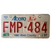 Image 3 : Pair of Vintage Alberta Wild Rose Country License Plates FMP 484