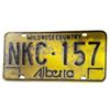 Image 3 : Pair of Vintage Alberta Wild Rose Country License Plates NKC 157
