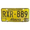 Image 2 : Pair of Vintage Alberta Wild Rose Country License Plates RXR 889