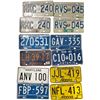 Image 1 : Group of 12 Vintage Canadian & US License Plates (BC, Alberta, Ontario, Maryland)