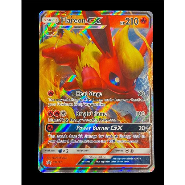 Pokémon Flareon GX SM171 Promo Card