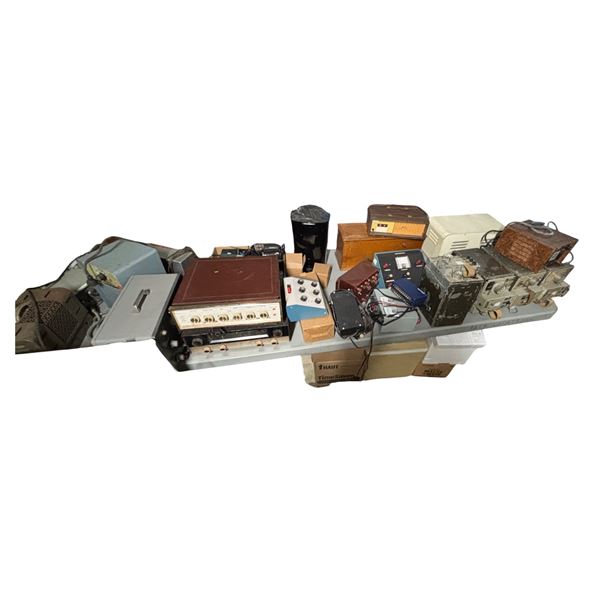 Large Group: Vintage Electronics, Sherwood Stereo Receiver, Ham Radio Equipment & Audio Components
