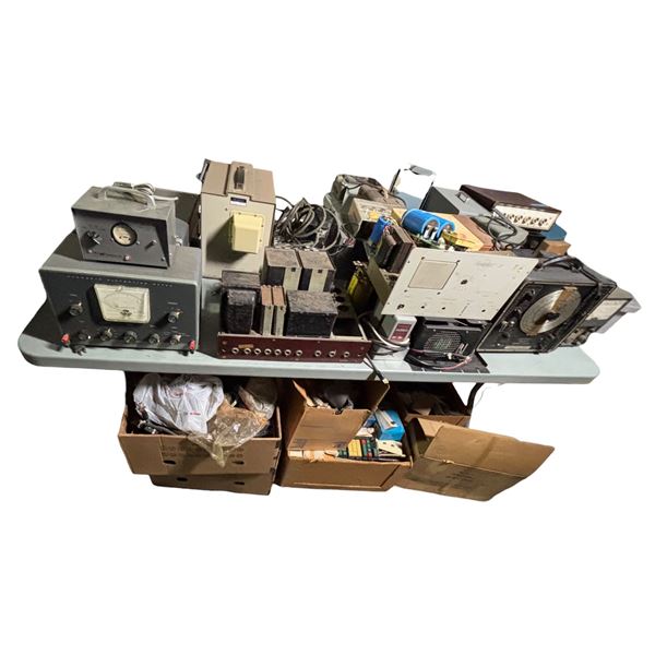 Large Group - Vintage Electronics, Signal Generators, Audio Test Meters & Tube Amplifier Components