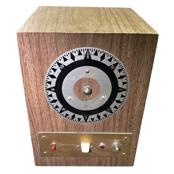 Vintage Antenna Rotor Control Box in Wooden Case
