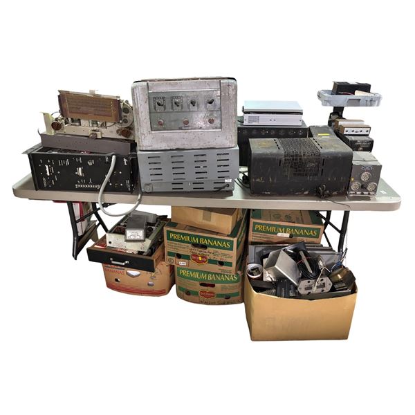 Large Group - Vintage Rauland PA Amplifier, National Radio Receiver, Aireon Tube Chassis & Lab Equip